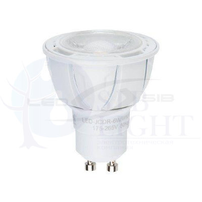 Лампа светодиодная диммируемая GU10 6W