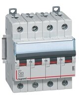 Автомат 4P 0.5А DX3 (16 кА, B) Legrand 409057