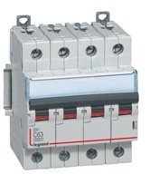 Автомат 4P 0.5А DX3 (16 кА, B) Legrand 409057