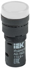 Лампа AD16DS(LED)матрица d=16мм белый 110В AC/DC IEK