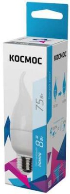 Лампа светодиодная LED CW 8Вт 220В E27 4500К Космос Lksm_LED8wCWE2745 КОСМОС Lksm_LED8wCWE2745