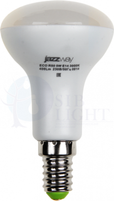 Лампа светодиодная PLED-ECO-R50 5Вт 4000К белый E14 400лм 220-240В 469060 Jazzway 1037046