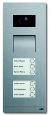 Станция вызывная, видио, шестиклавишная, цвет сталь ABB 2CKA008300A0289