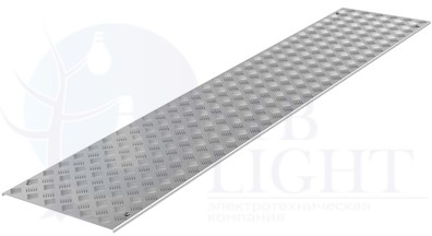 Крышка рифлёная с фиксаторами 1000, L 3 м, алюминий DKC ДКС UKS310