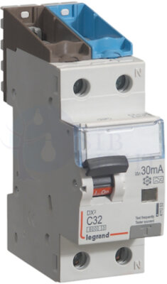 Дифференциальный автомат 2P 32А DX3 (тип A, 6 кА) Legrand 411053