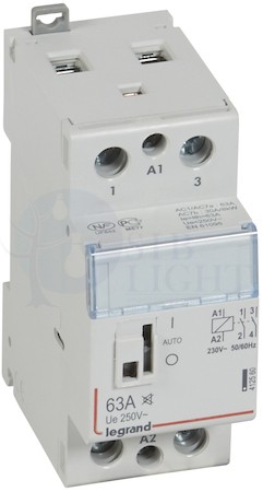 CX3 Контактор 230V 2НО 63А безшумн с ручк Legrand 412560