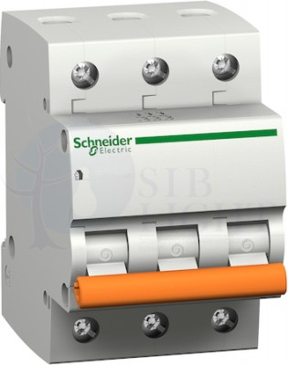 Автомат 3P 50А Домовой (4.5 кА, C) Schneider Electric 11228