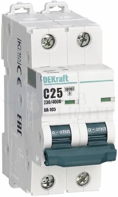 Авт. выкл. 2P B кривая 40A 10кА ВА-105 DEKraft 13121DEK
