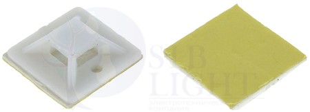 Площадка самоклеящаяся (25х25мм.) белая (100шт.) PROxima EKF plc-25x25