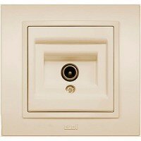 Розетка телевизионная оконечная Zena (TV, под рамку, с/у) ABB 609-010300-273