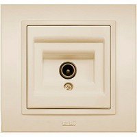 Розетка телевизионная оконечная Zena (TV, под рамку, с/у) ABB 609-010300-273