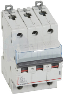 Автомат 3P 63А DX3 (16 кА, B) Legrand 408997