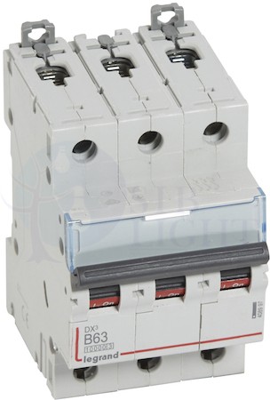 Автомат 3P 63А DX3 (16 кА, B) Legrand 408997