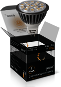 Лампа Gauss LED MR16 4W SMD AC220-240V 2700K диммируемая