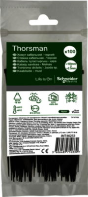 СТЯЖКА КАБЕЛЬНАЯ 120х2.5 ЧЁРНАЯ (100шт) Schneider Electric IMT46253