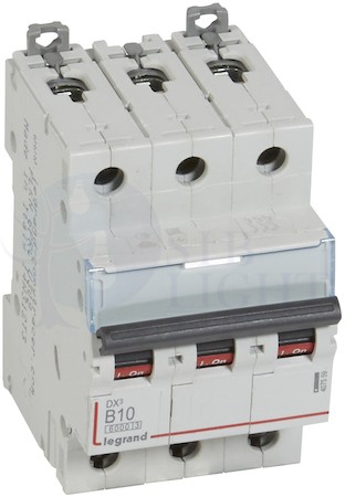 Автомат 3P 10А DX3-E (10 кА, B) Legrand 407559