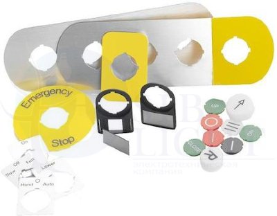 Колпачок с текстом для кнопок с подсветкой и ламп KTC1-9004 ABB 1SFA616901R9004