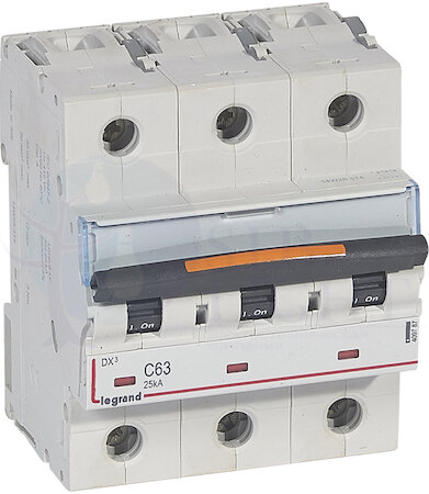 Автомат 3P 63А DX3 (25 кА, C) Legrand 409787