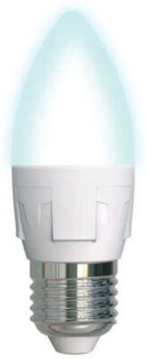 Лампа светодиодная LED 7вт 175-250В свеча матовая 600Лм Е27 4000К Uniel ЯРКАЯ Uniel UL-00002412