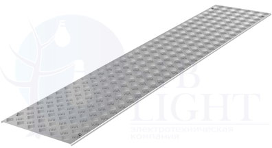 Крышка рифлёная с фиксаторами 300, L 3 м, алюминий DKC ДКС UKS313
