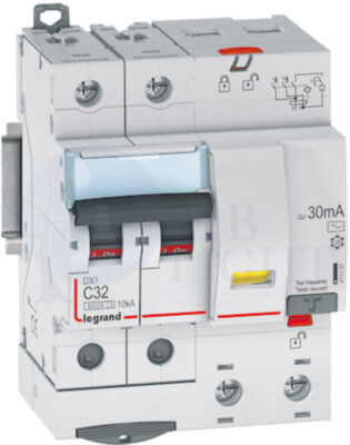 Дифференциальный автомат 2P 32А DX3 (тип AC, 6 кА) Legrand 411161
