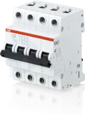 Автомат 4P 100А S200 (6 кА, C) ABB 2CDS254001R0824