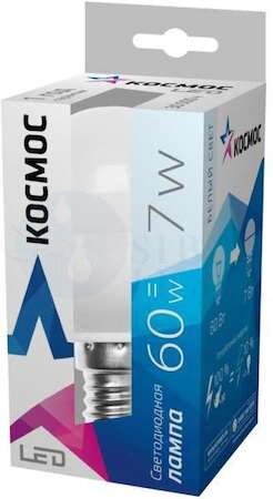 Лампа светодиодная LED GL45 7Вт 220В E14 4500К Космос Lksm_LED7wGL45E1445 КОСМОС Lksm_LED7wGL45E1445