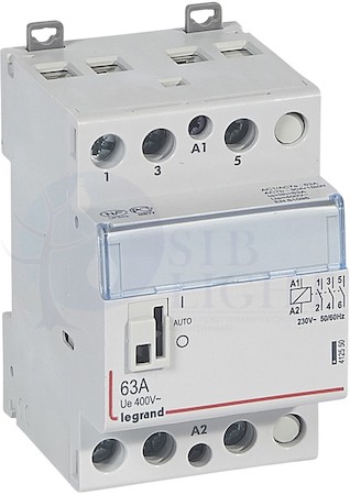 CX3 Контактор 230V 3НО 63А с руч.уп. Legrand 412550