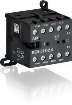 Миниконтактор K6-31-Z 3A (400В AC3) катушка 60B DC ABB GJH1213001R0313