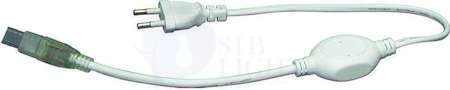UCX-SK2/A67-NNN CLEAR 005 POLYBAG Соединитель (провод) для светодиодных лент 220В 3528, 2 контакта, цвет прозрачный Uniel 10830