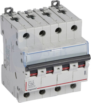 Автомат 4P 50А DX3-E (6 кА, C) Legrand 407310