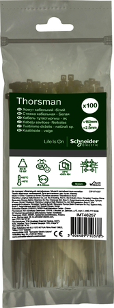 СТЯЖКА КАБЕЛЬНАЯ 160х2.5 БЕЛАЯ (100шт) Schneider Electric IMT46257