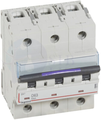 Автомат 3P 63А DX3 (50 кА, D) Legrand 410219