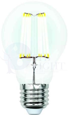 Лампа светодиодная LED 7вт 200-250В форма А диммируемая 630Лм Е27 3000К Uniel Air филамент Uniel UL-00002872