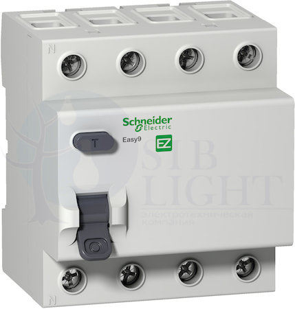 Выключатель дифференциального тока 4P 40А 30мА Easy9 (тип AC) Schneider Electric EZ9R34440