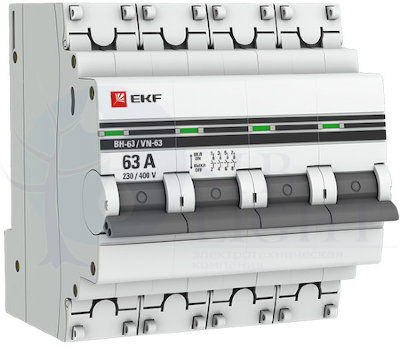 Выключатель нагрузки 4P 25А ВН-63 PROxima EKF SL63-4-25-pro