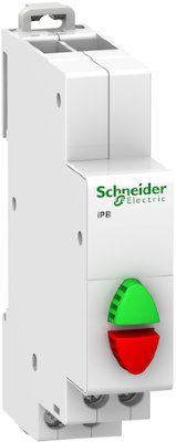 КНОПКА УПРАВЛЕНИЯ iPB КРАСНАЯ/ЗЕЛЕНАЯ 1НЗ/1НО Schneider Electric A9E18034