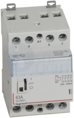 CX3 Контактор 230V 4НЗ 63А с руч.уп. Legrand 412557