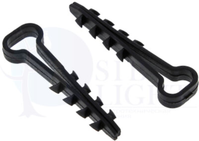 Дюбель-хомут d5-10мм полипропилен черн. (уп.50шт) EKF plc-cd-5x10b