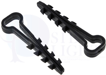 Дюбель-хомут d5-10мм полипропилен черн. (уп.50шт) EKF plc-cd-5x10b