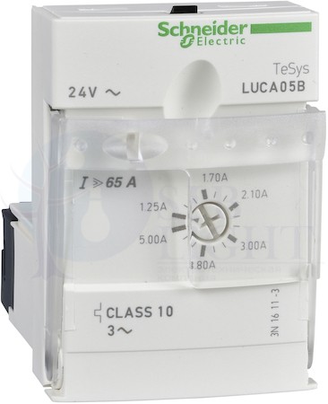 Блок управления стандартный Tesys U 1,25-5А, класс 10, Schneider Electric LUCA05B