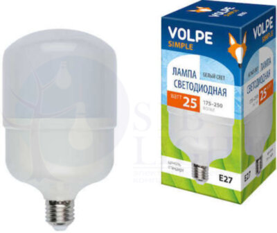 Лампа светодиодная LED 25вт 100-265в E27 4500К Uniel 10809