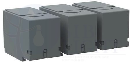 Комплект клеммных крышек OTS400G1S/3 короткая серая комплект = 3 крышки ABB 1SCA022736R9060