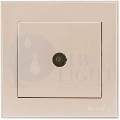Розетка RAIN ТВ оконечная крем LEZARD 703-0303-130