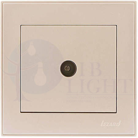 Розетка RAIN ТВ оконечная крем LEZARD 703-0303-130