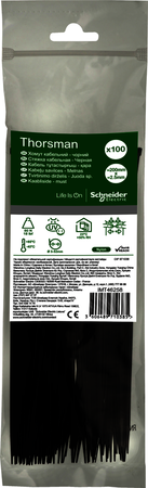 СТЯЖКА КАБЕЛЬНАЯ 200х2.5 ЧЁРНАЯ (100шт) Schneider Electric IMT46258
