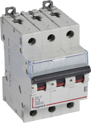 Автомат 3P 3А DX3-E (6 кА, C) Legrand 407286