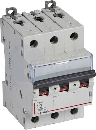 Автомат 3P 3А DX3-E (6 кА, C) Legrand 407286