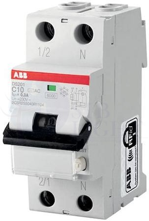 Дифференциальный автомат 1P+N 16А DS201 (тип AC, 6 кА) ABB 2CSR255140R1164