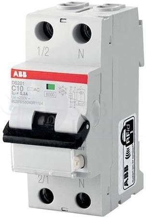 Дифференциальный автомат 1P+N 40А DS201 (тип A, 6 кА) ABB 2CSR255140R1404
